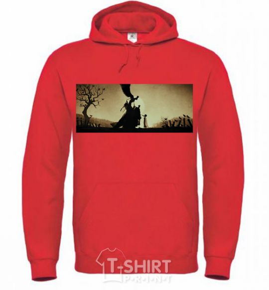 Men`s hoodie Deathly Hallows excerpt bright-red фото