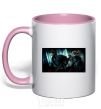 Mug with a colored handle Harry Potter deadly relics light-pink фото