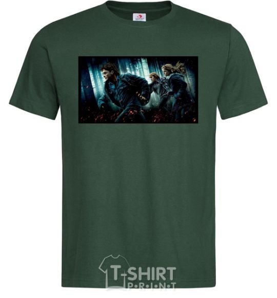 Men's T-Shirt Harry Potter deadly relics bottle-green фото