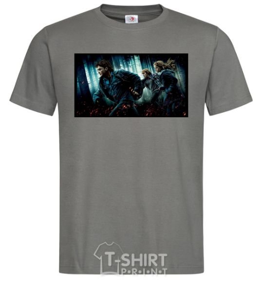 Men's T-Shirt Harry Potter deadly relics dark-grey фото