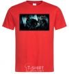 Men's T-Shirt Harry Potter deadly relics red фото