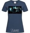 Женская футболка Гарри Поттер смертельные реликвии Темно-синий фото