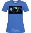 Женская футболка Гарри Поттер смертельные реликвии Ярко-синий фото