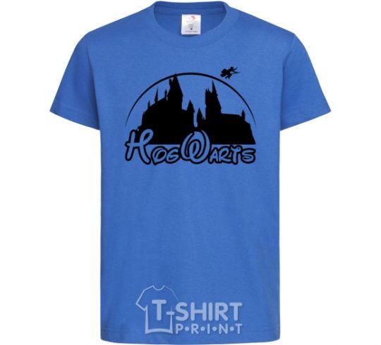 Kids T-shirt Hogwarts fun royal-blue фото