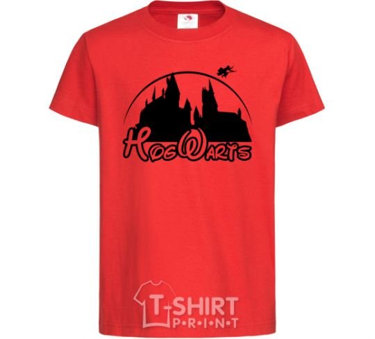 Kids T-shirt Hogwarts fun red фото