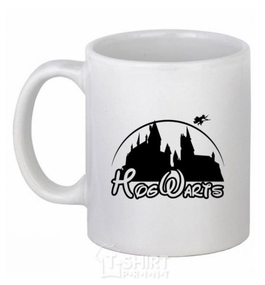 Ceramic mug Hogwarts fun White фото