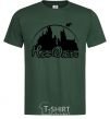 Men's T-Shirt Hogwarts fun bottle-green фото