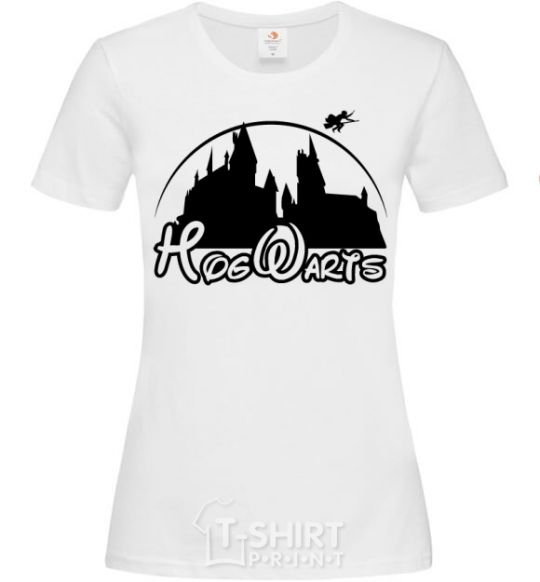 Women's T-shirt Hogwarts fun White фото