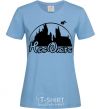 Women's T-shirt Hogwarts fun sky-blue фото