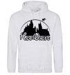 Men`s hoodie Hogwarts fun sport-grey фото