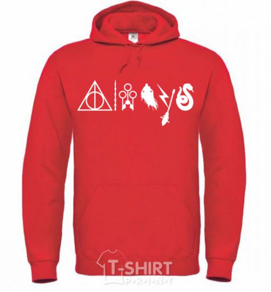 Men`s hoodie Always HP bright-red фото