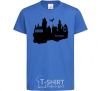 Kids T-shirt Hogwarts is like home royal-blue фото