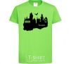 Kids T-shirt Hogwarts is like home orchid-green фото