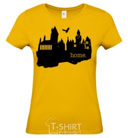 Women's T-shirt Hogwarts is like home cornsilk фото