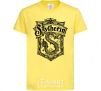 Kids T-shirt Slytherin logo cornsilk фото
