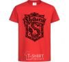 Kids T-shirt Slytherin logo red фото