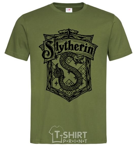 Men's T-Shirt Slytherin logo millennial-khaki фото