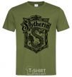 Мужская футболка Slytherin logo Оливковый фото