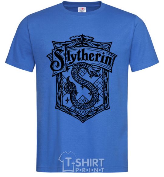 Men's T-Shirt Slytherin logo royal-blue фото