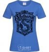 Женская футболка Slytherin logo Ярко-синий фото