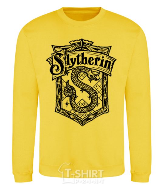 Свитшот Slytherin logo Солнечно желтый фото