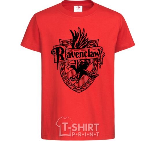 Kids T-shirt Ravenclaw logo red фото