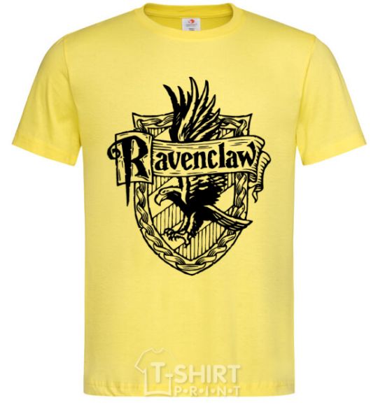 Men's T-Shirt Ravenclaw logo cornsilk фото