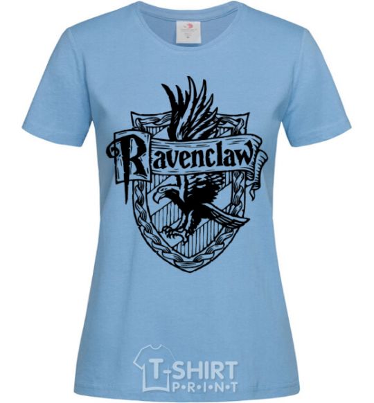 Women's T-shirt Ravenclaw logo sky-blue фото