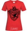 Women's T-shirt Ravenclaw logo red фото