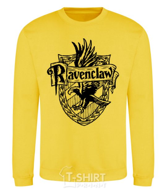 Sweatshirt Ravenclaw logo yellow фото