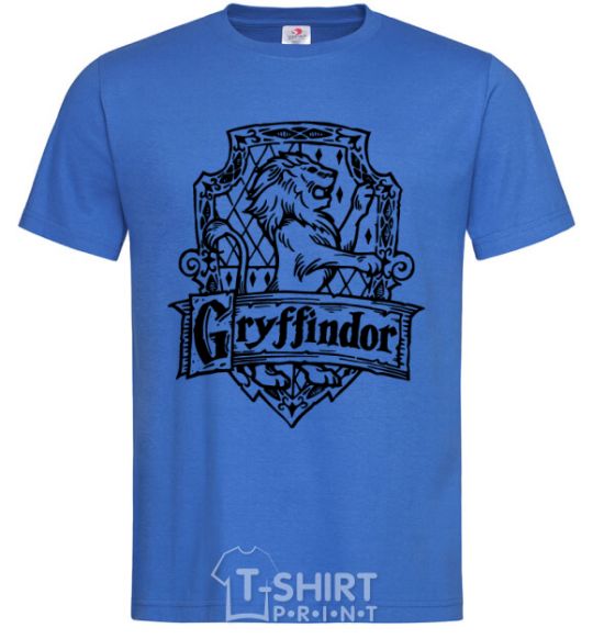 Мужская футболка Gryffindor logo Ярко-синий фото
