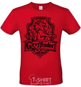 Men's T-Shirt Gryffindor logo red фото