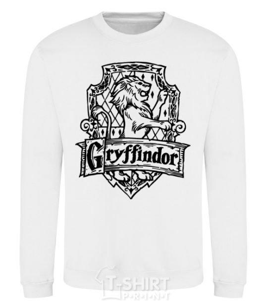 Sweatshirt Gryffindor logo White фото