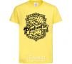 Kids T-shirt Poufsouffle logo cornsilk фото