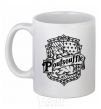 Ceramic mug Poufsouffle logo White фото