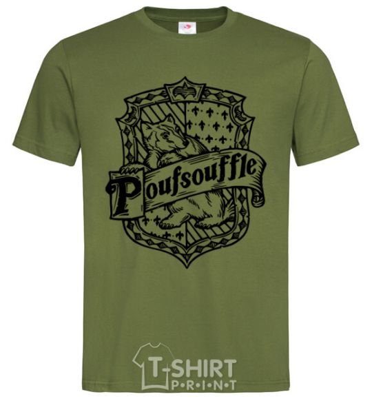 Men's T-Shirt Poufsouffle logo millennial-khaki фото