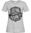 Women's T-shirt Poufsouffle logo grey фото