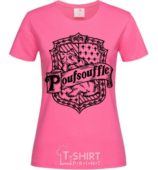 Women's T-shirt Poufsouffle logo heliconia фото