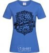 Women's T-shirt Poufsouffle logo royal-blue фото
