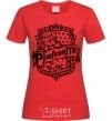 Women's T-shirt Poufsouffle logo red фото