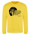 Sweatshirt For in dreams we enter a world... yellow фото