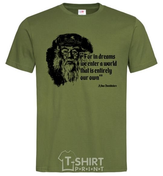 Men's T-Shirt For in dreams we enter a world... millennial-khaki фото