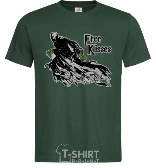 Men's T-Shirt Free Kisses dementor bottle-green фото