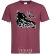 Men's T-Shirt Free Kisses dementor burgundy фото