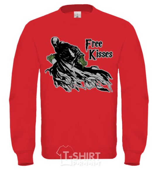 Sweatshirt Free Kisses dementor yellow фото