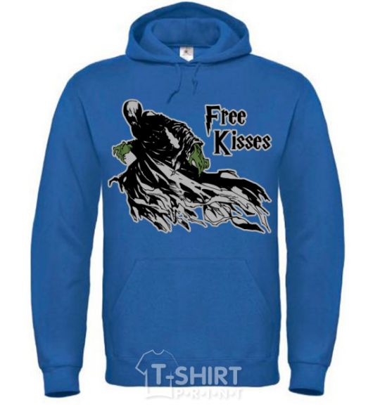 Men`s hoodie Free Kisses dementor royal фото