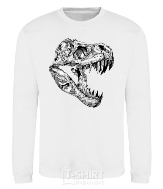 Sweatshirt Dino skull White фото