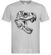 Men's T-Shirt Dino skull grey фото
