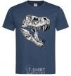 Men's T-Shirt Dino skull navy-blue фото