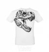 Men's T-Shirt Dino skull White фото